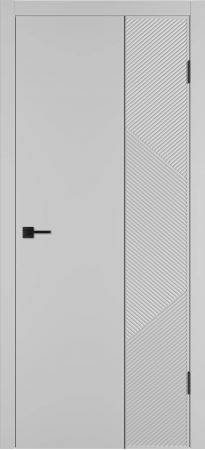 Linea ART2 ДГ Серебро эмаль Молдинг Черный