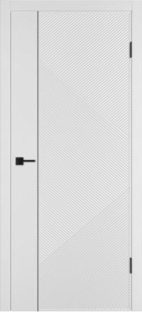 Linea ART1 ДГ Белая эмаль Молдинг Черный