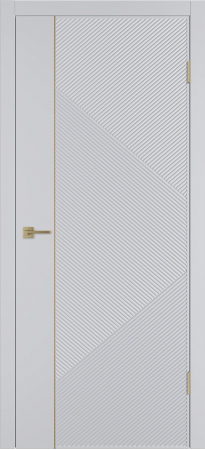 Linea ART1 ДГ Светло-серая эмаль Молдинг Золото