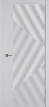 Linea ART1 ДГ Светло-серая эмаль Молдинг Серебро