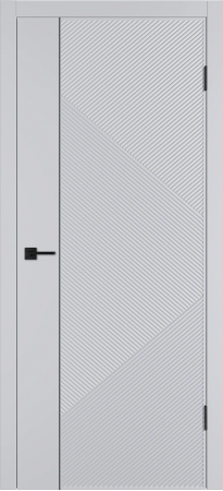 Linea ART1 ДГ Светло-серая эмаль Молдинг Черный