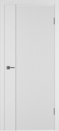 Linea VR1 ДГ Белая эмаль Молдинг Серебро