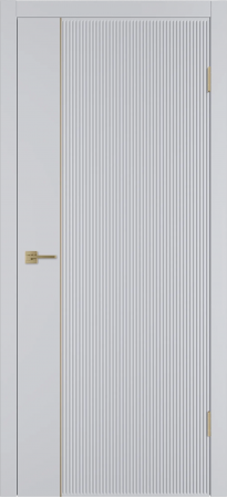 Linea VR1 ДГ Светло-серая эмаль Молдинг Золото