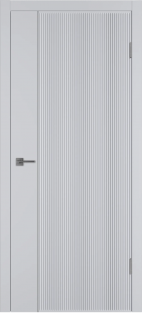 Linea VR1 ДГ Светло-серая эмаль Молдинг Серебро