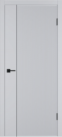 Linea VR1 ДГ Светло-серая эмаль Молдинг Черный