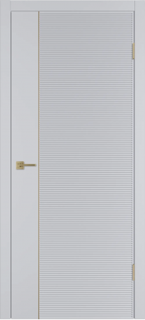 Linea HR1 ДГ Светло-серая эмаль Молдинг Золото