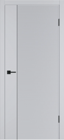 Linea HR1 ДГ Светло-серая эмаль Молдинг Черный