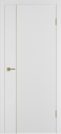 Linea DR1 ДГ Белая эмаль Молдинг Золото