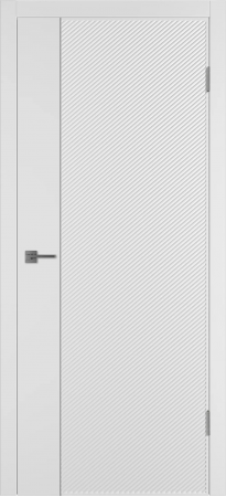 Linea DR1 ДГ Белая эмаль Молдинг Серебро