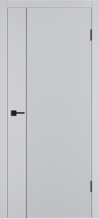 Linea DR1 ДГ Светло-серая эмаль Молдинг Черный