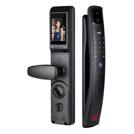 Замок электронный with camera, with logo K10 Black ArniLUX