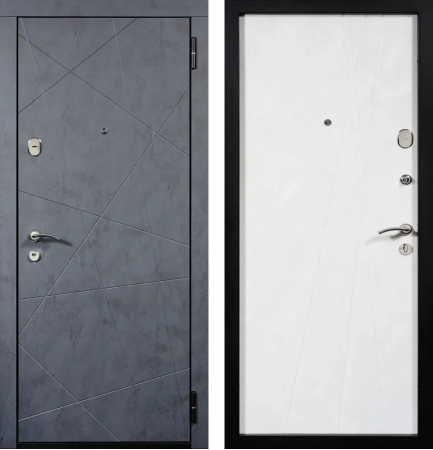 Нойс ЮП-11 бетон графит - ЮП-12 бетон снежный