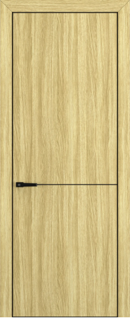 Квалитет К10 Дуб натуральный ALU Черная с 4-х молдинг черный (Mb)