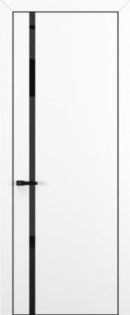 Квалитет К1 Black Classic Белый матовый ALU Черная зпп Eclipse 2.0 под 2 петли зпз 196