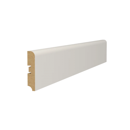 Плинтус Квалитет 16*80*2050 ПРЯМОЙ Молочный матовый