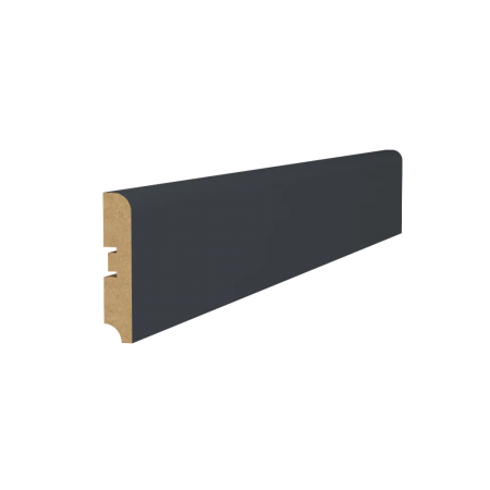 Плинтус Квалитет 16*80*2050 ПРЯМОЙ Графит премьер мат