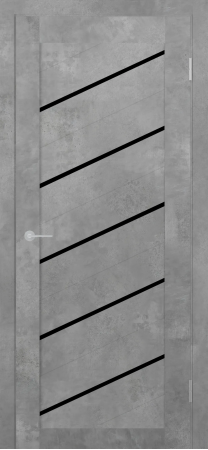 ST7 ДО черный лак Бетон светлый