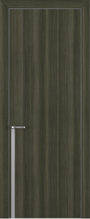 Квалитет К21 Дуб темный ALU Серая с 4-х молдинг серебро (Mh)