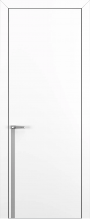 Квалитет К21 Белый матовый ALU Серая с 4-х молдинг серебро (Mh)