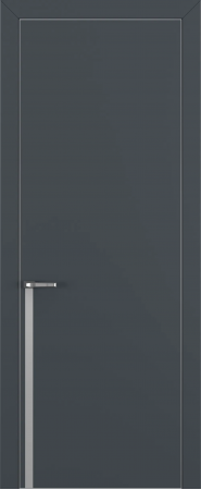 Квалитет К21 Графит премьер мат ALU Серая с 4-х молдинг серебро (Mh)