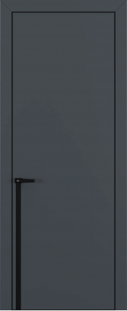 Квалитет К21 Графит премьер мат ALU Черная с 4-х молдинг черный (Mb)