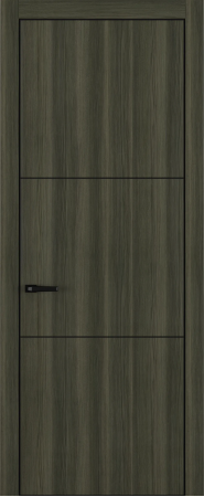 Квалитет К11 Дуб темный ALU Черная с 4-х молдинг черный (Mb)