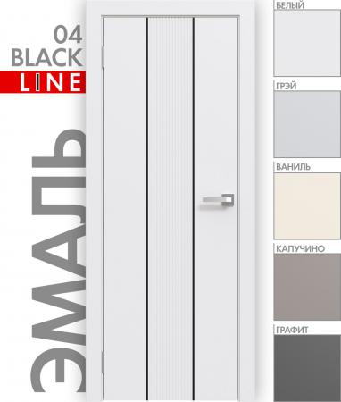   Эмаль Line 04 (чёрный молдинг) цвет белый