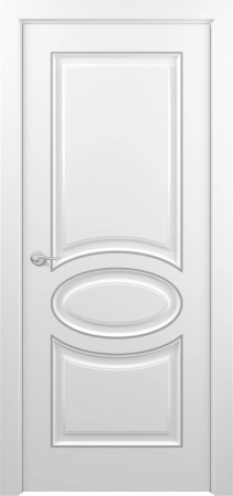 Прованс ДГ ART Classic Т2 Белая эмаль патина серебро (в канавку)