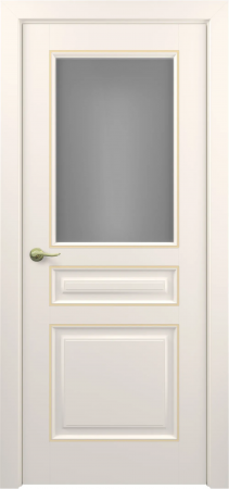 Ампир ДО ART Classic Т2 Сатинато Жемчужно-перламутровый патина золото (в канавку)