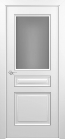 Ампир ДО ART Classic Т2 Сатинато Белый патина серебро (в канавку)