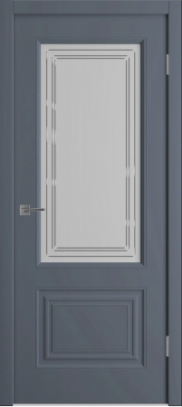 Беатрис 2 ДО мателюкс матовое с гравировкой Графит эмаль