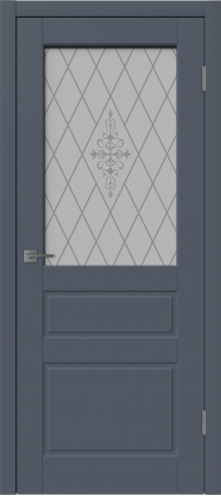 Честер ДО матовое с рисунком Графит эмаль