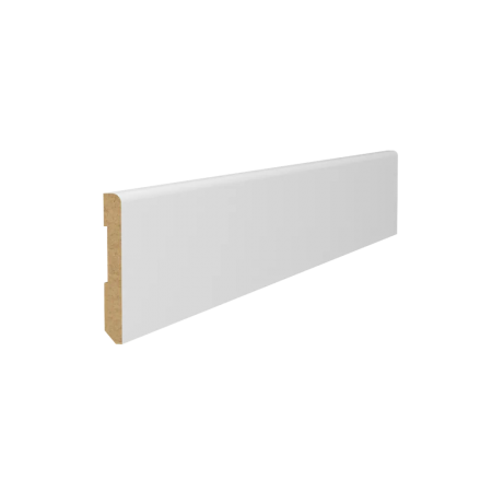 Плинтус ART Lite 10*80*2050 ПРЯМОЙ Белая эмаль