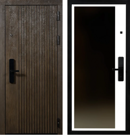 Акцент ЮР-38 ХардВуд лунный (MPD101) - ЮР-42 зеркало ZB Белый