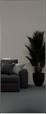 Elen INVISIBLE Вставка зеркало (снаружи) ALU Серая с 4-х зпп Eclipse под 3 петли зпз 196 пол-ен