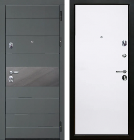 Натта ЮР3 Графит - Без фрезеровки ZB Белый