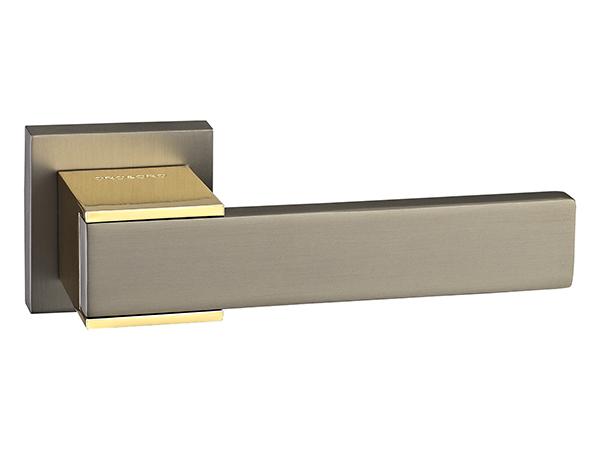 Ручка Tecno 042- 15E квадрат TITANIUM/GP ZAMAK ORO-ORO