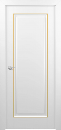 Неаполь ДГ ART Classic Т2 Белая эмаль патина золото (в канавку)