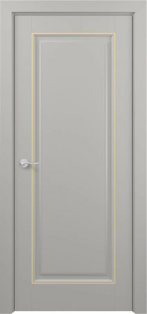 Неаполь ДГ ART Classic Т2 Светло-серая эмаль патина золото (в канавку)