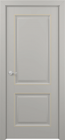 Венеция ДГ ART Classic Т2 Светло-серая эмаль патина золото (в канавку)