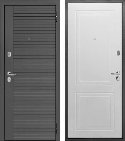 Гарда Линии Сатин графит - Эмалит белый