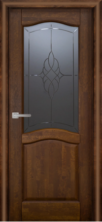 Лео м. ДО графит с фрезеровкой Античный орех