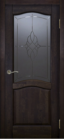 Лео м. ДО графит с фрезеровкой Венге