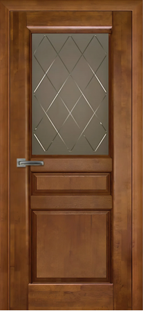 Валенсия м. ДО графит с фрезеровкой Медовый орех