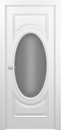 Лувр ДО ART Classic Т2 Сатинато Белая эмаль патина серебро (в канавку)