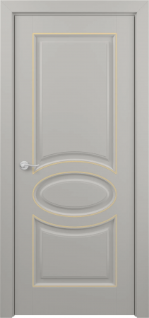 Прованс ДГ ART Classic Т2 Светло-серая эмаль патина золото (в канавку)