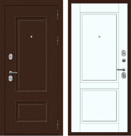 M71 с фрезеровкой Муар 8019 - ФЛ-30 Velluto Bianco AG 700