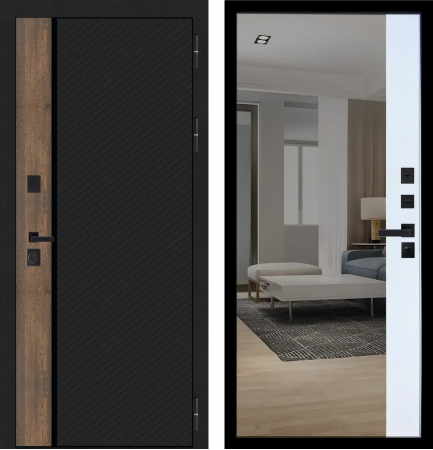 M101 ФЛП-26 Черная шагрень - ФЛЗ-23 Velluto Bianco AG 700