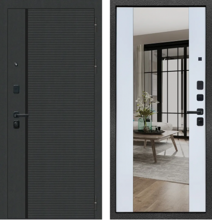 M103 ФЛП-19 Черная шагрень - ФЛЗ-32 Velluto Bianco AG 700