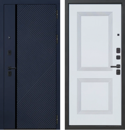 M19 ФЛП-37 Темно-Синий софт - ФЛ-38 Velluto Bianco AG 700